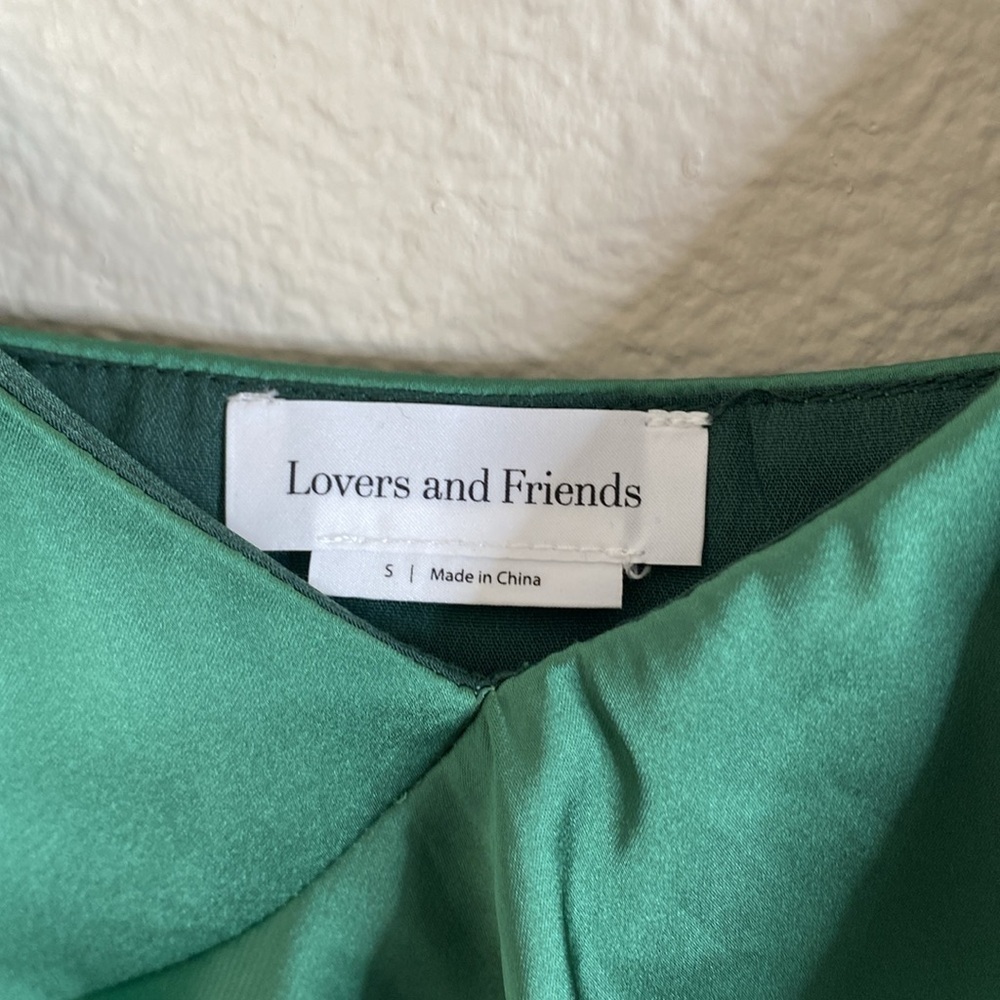Lovers + Friends Laguna tank top women’s small Kelly green EUC - Picture 3 of 6